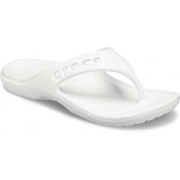 Crocs Baya Flip Men's Sandals White | Australia 1205OKIR